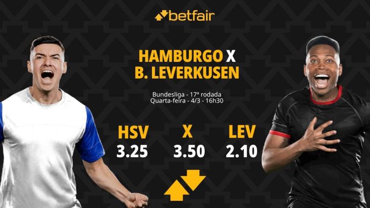 Hamburgo x Bayer Leverkusen: Palpites, Odds e Onde Assistir - Bundesliga