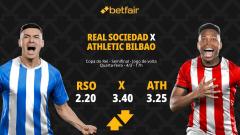 Real Sociedad x Athletic Bilbao - Copa do Rei: Palpites, Odds, Escalações, Horário