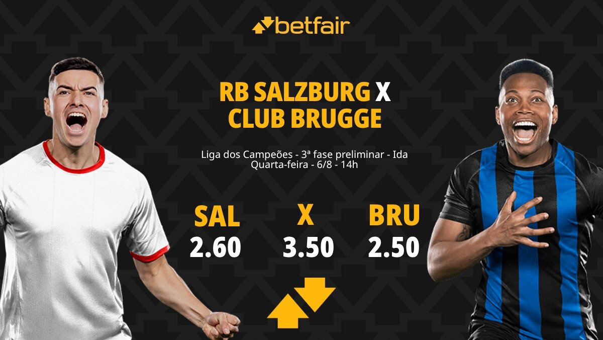 RB Salzburg x Club Brugge: palpites, odds, onde assistir ao vivo ...
