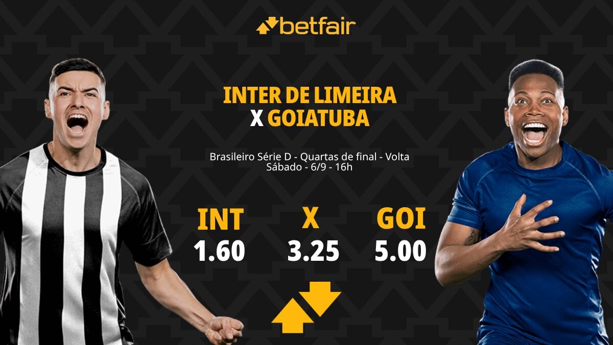 Inter de Limeira x Goiatuba - Série D: palpites, odds, estatísticas ...
