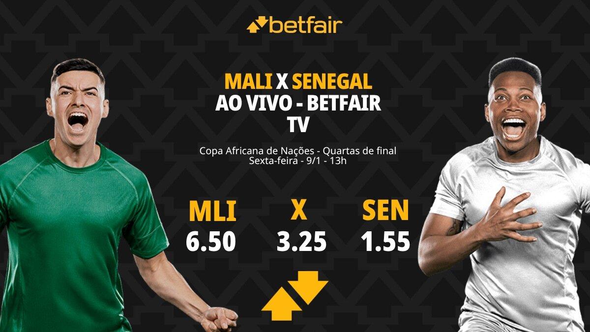 Mali x Senegal - Copa Africana de Nações: palpites, odds, estatísticas, onde assistir ao vivo, escalações e horário