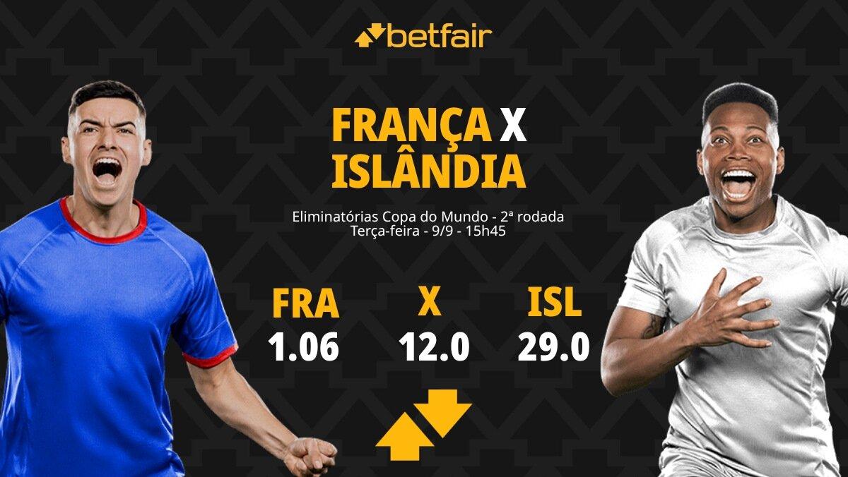França x Islândia - Eliminatórias da Copa do Mundo: palpites, odds, estatísticas, onde assistir ao vivo, escalações e horário