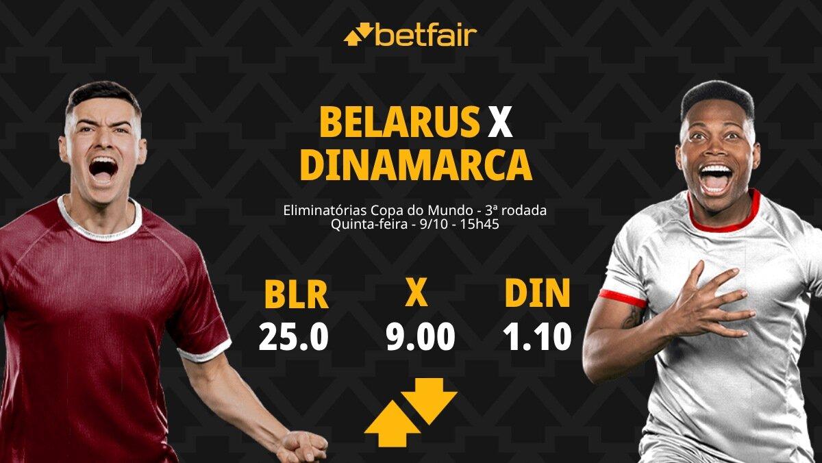 Belarus x Dinamarca - Eliminatórias Copa do Mundo: palpites, odds, estatísticas, onde assistir ao vivo, escalações e horário