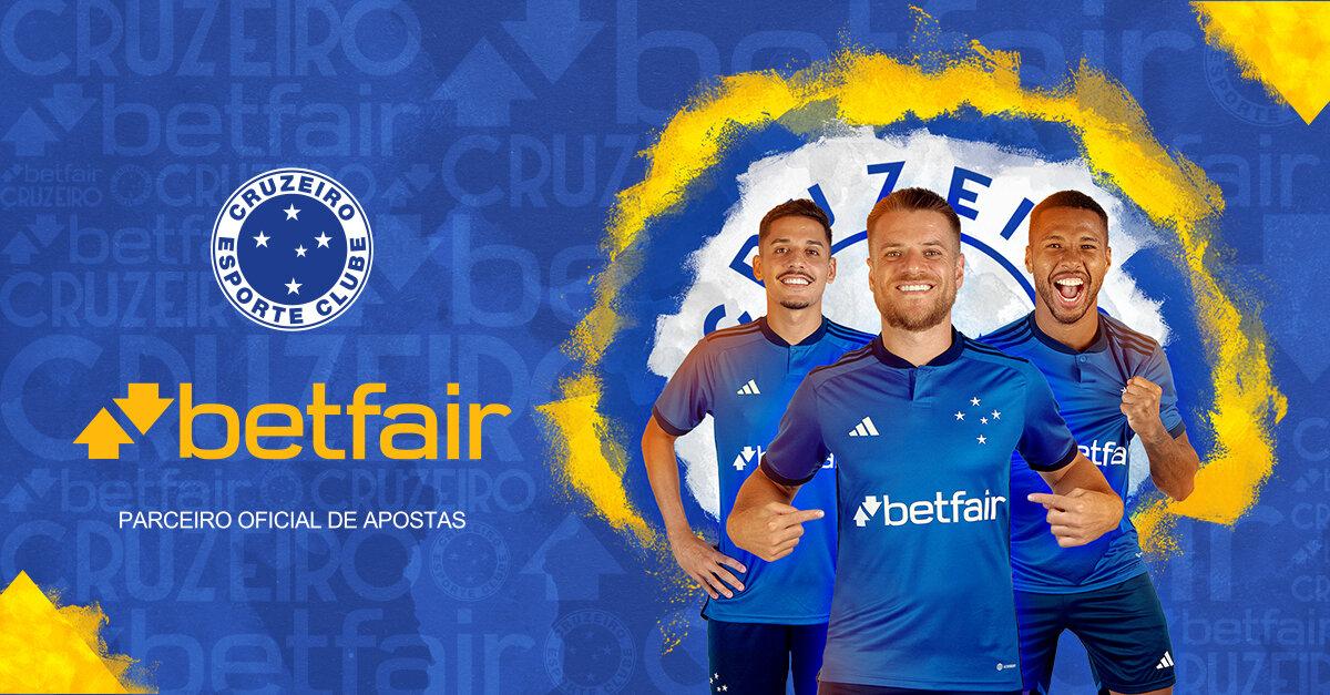 Betfair é o novo patrocinador máster do Cruzeiro no retorno da Raposa à Série A