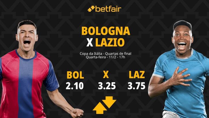 Bologna x Lazio: Palpites, Odds e Onde Assistir - Copa da Itália