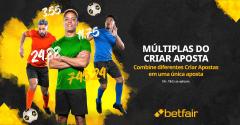 Mais liberdade com as Múltiplas do Criar Aposta na nova Betfair para o seu celular