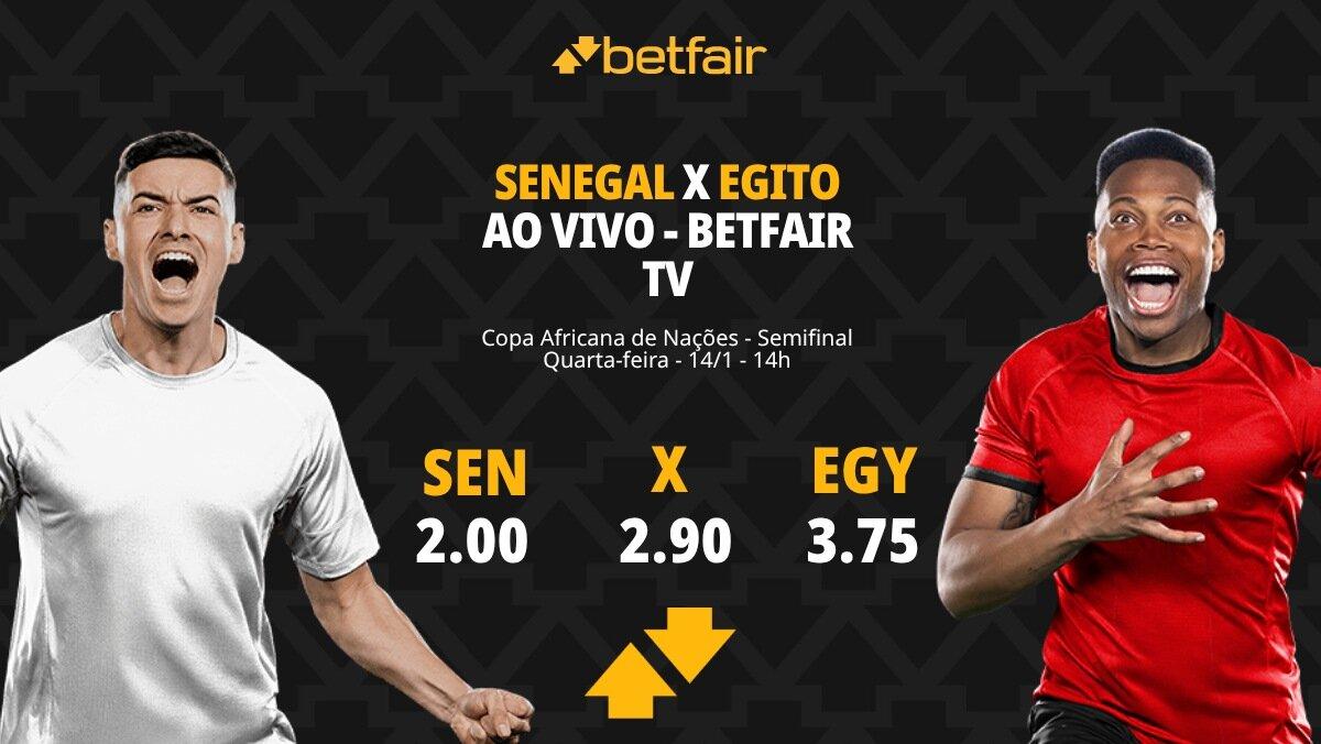 Senegal x Egito - Copa Africana de Nações: palpites, odds, estatísticas, onde assistir ao vivo, escalações e horário