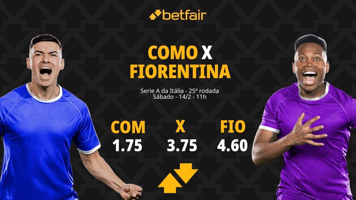 Como x Fiorentina: Palpites, Odds e Onde Assistir - Serie A