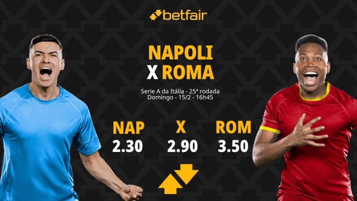 Napoli x Roma: dicas do Pedro, do Apostas e Palpites