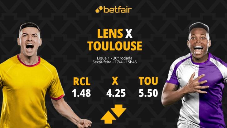 Lens x Toulouse - Ligue 1: Dicas, Palpites, Odds, Escalações, Horário, Onde Assistir