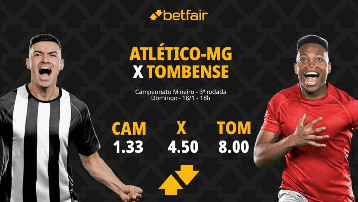 Atlético-MG x Tombense - Campeonato Mineiro: palpites, odds, estatísticas, onde assistir ao vivo, escalações e horário