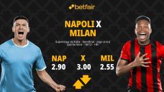 Napoli x Milan - Supercopa da Itália: palpites, odds, estatísticas, onde assistir ao vivo, escalações e horário