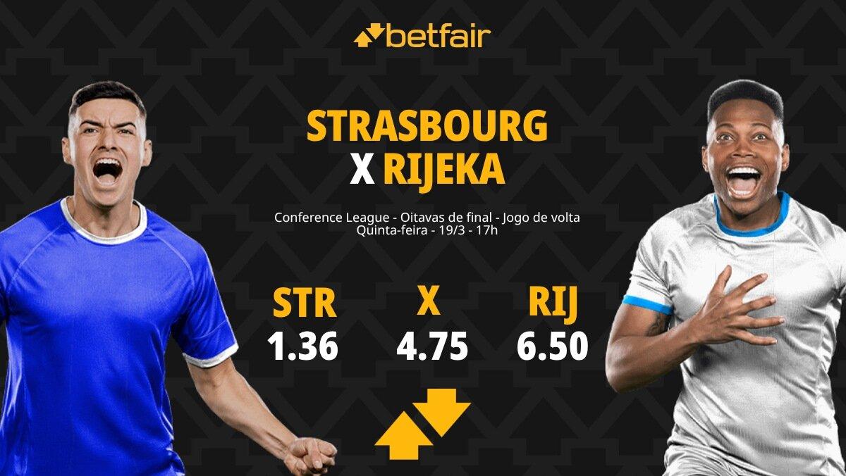 Strasbourg x Rijeka - Conference League: Dicas, Palpites, Odds, Escalações, Horário, Onde Assistir