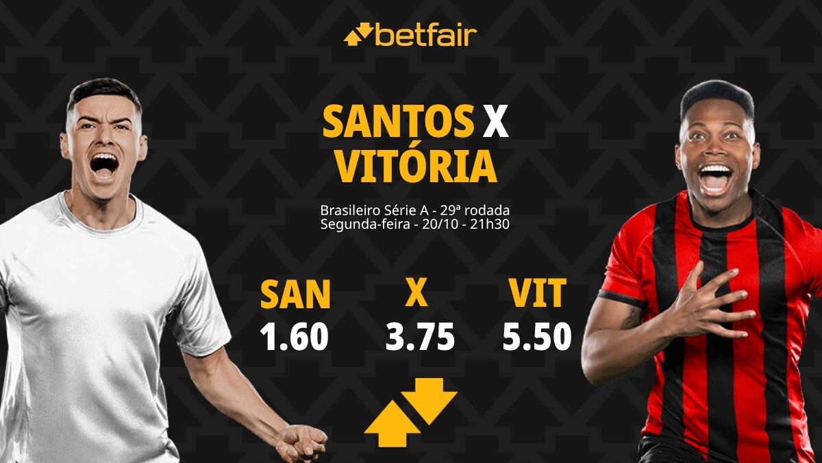 Santos x Vitória - Brasileirão: palpites, odds, estatísticas, onde ...