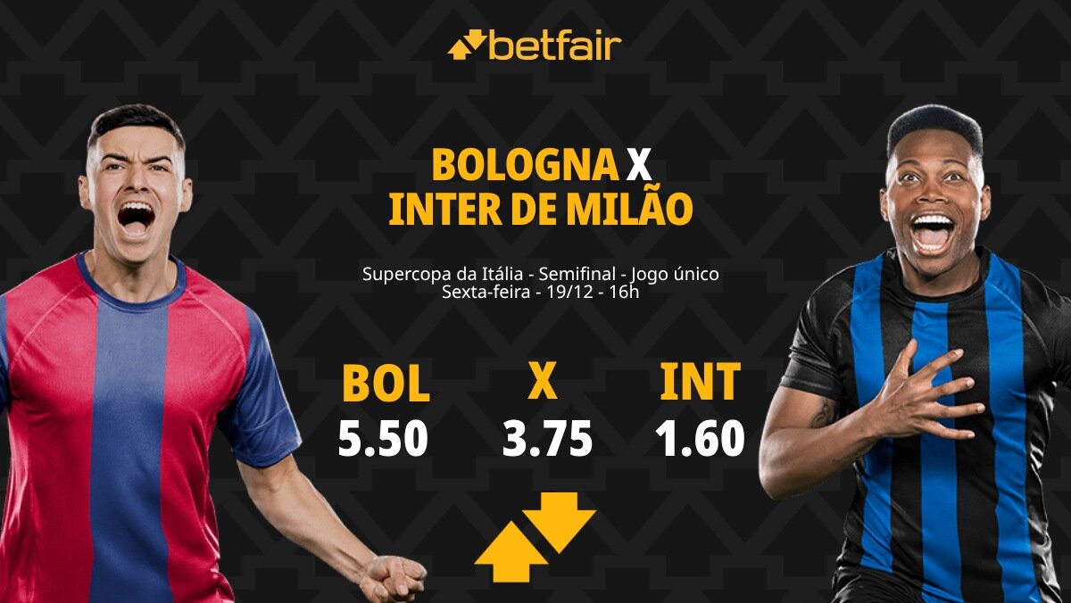 Bologna x Inter de Milão - Supercopa da Itália: palpites, odds ...