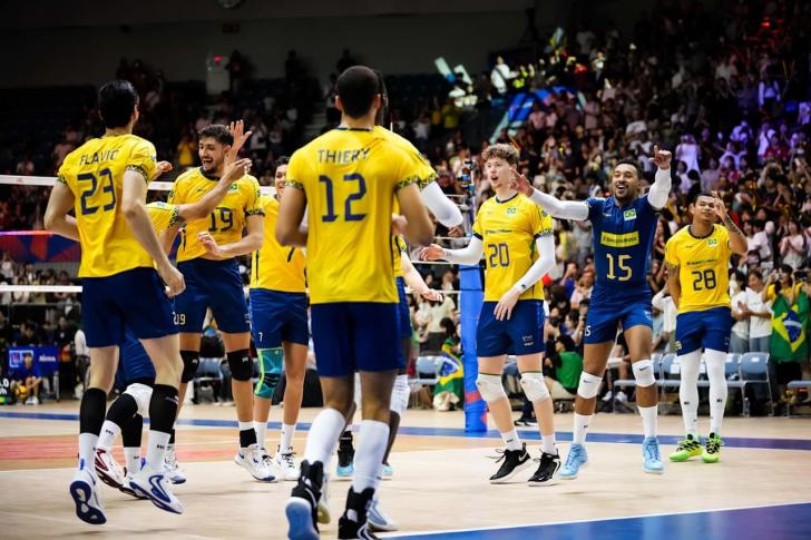 VNL 2025 - Brasil x China: palpites, odds, onde assistir ao vivo, escalações e horário
