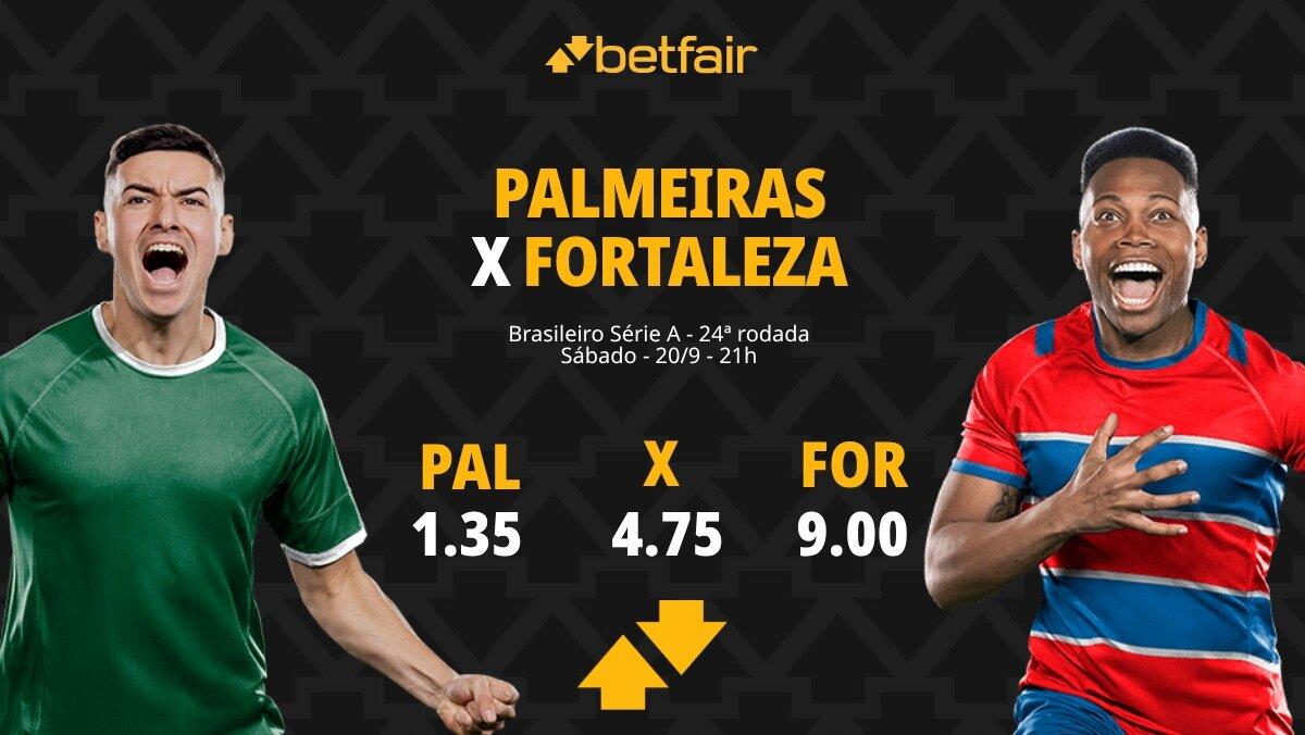 Palmeiras x Fortaleza - Brasileirão: palpites, odds, estatísticas, onde assistir ao vivo, escalações e horário