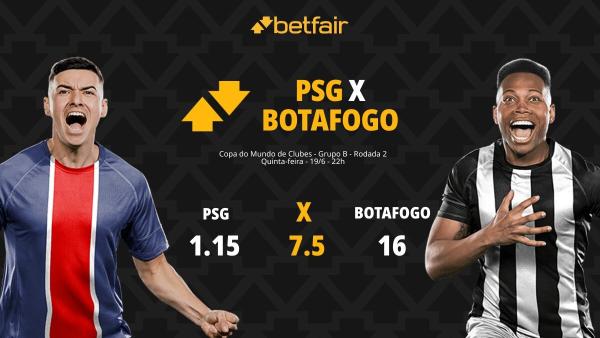 PSG x Botafogo: palpites, odds, onde assistir ao vivo, escalações e horário