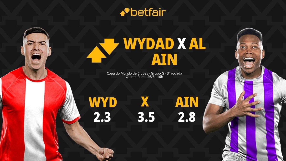 Wydad x Al Ain: palpites, odds, onde assistir ao vivo, escalações e horário