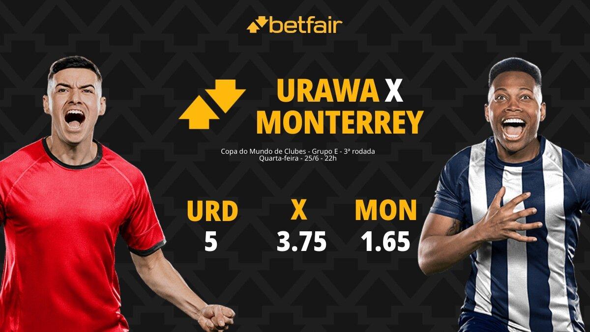 Urawa Red Diamonds x Monterrey: palpites, odds, onde assistir ao vivo, escalações e horário