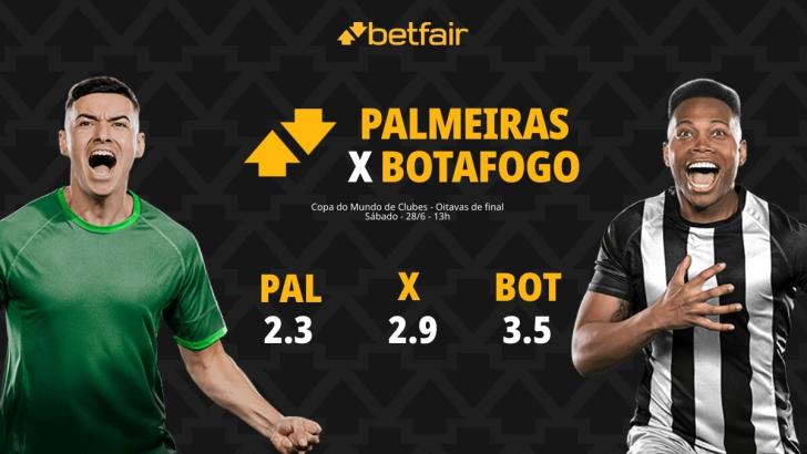 Palmeiras x Botafogo: palpites, odds, onde assistir ao vivo, escalações e horário