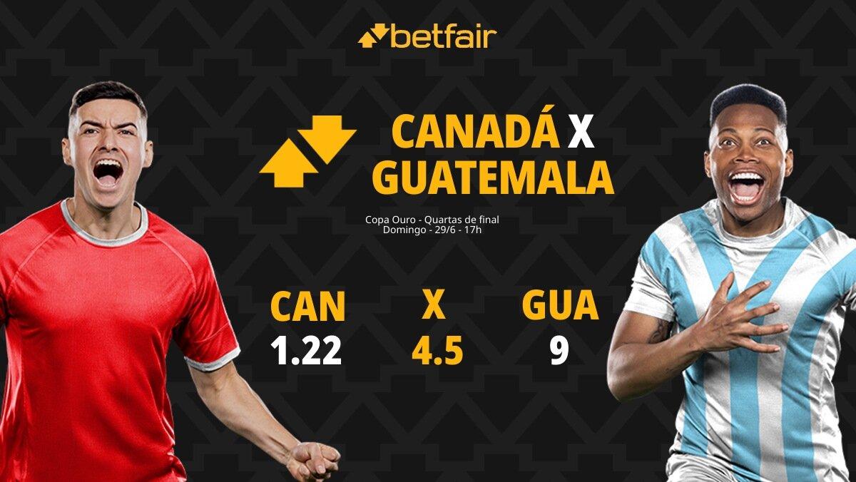 Canadá x Guatemala: palpites, odds, onde assistir ao vivo, escalações e horário