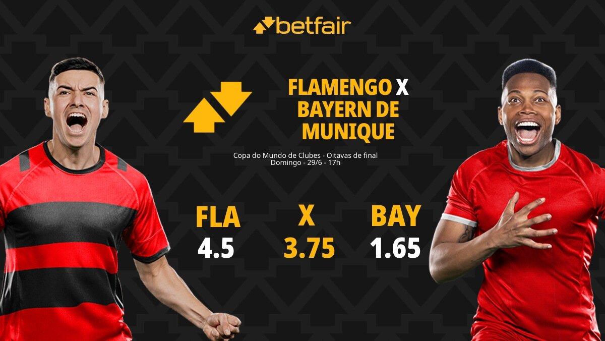Flamengo x Bayern de Munique: palpites, odds, onde assistir ao vivo, escalações e horário