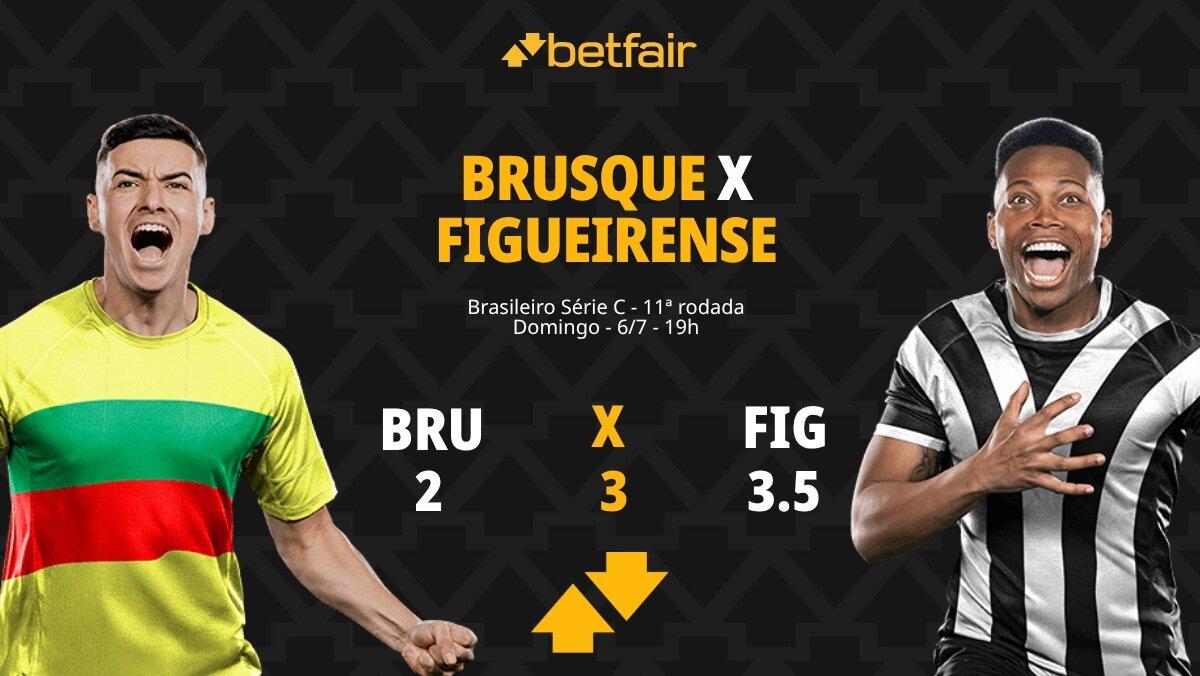 Brusque x Figueirense: palpites, odds, onde assistir ao vivo, escalações e horário