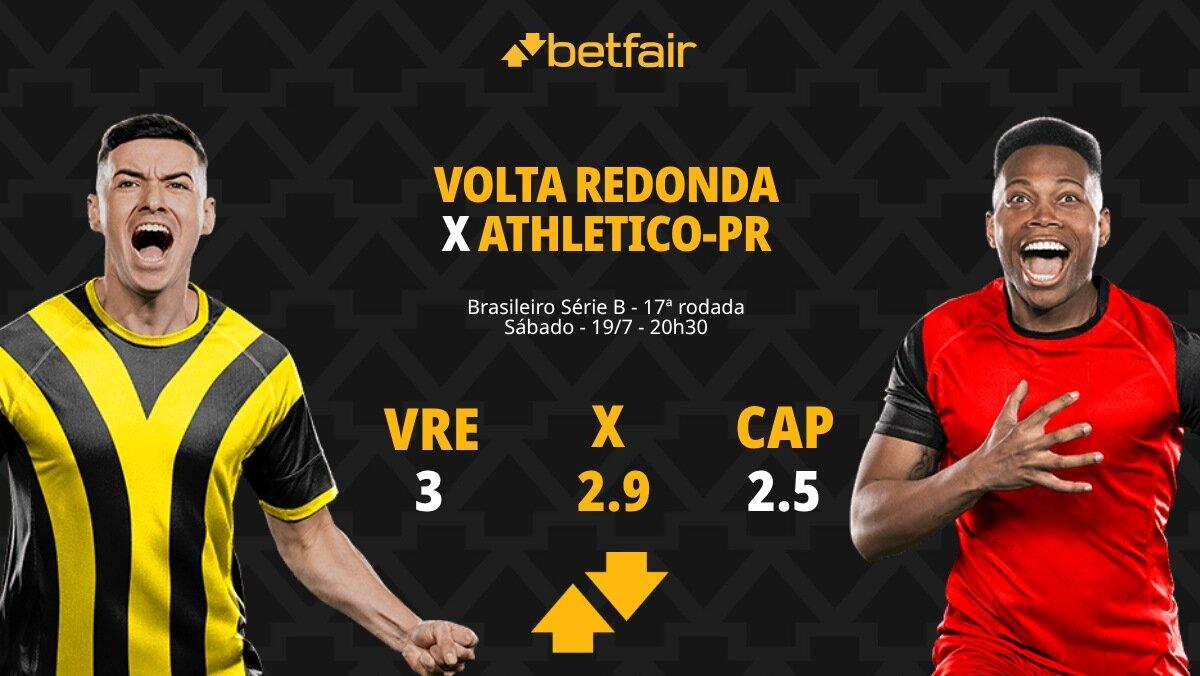 Volta Redonda x Athletico-PR: palpites, odds, onde assistir ao vivo, escalações e horário