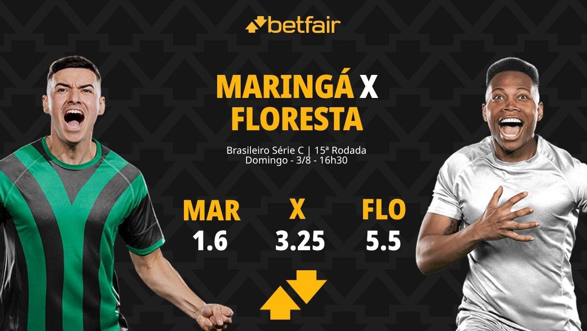 Maringá x Floresta: palpites, odds, onde assistir ao vivo, escalações e horário