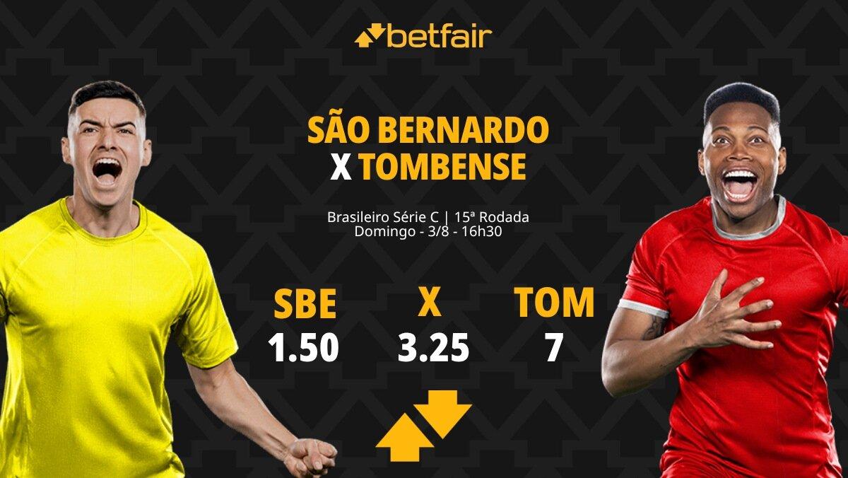 São Bernardo x Tombense: palpites, odds, onde assistir ao vivo, escalações e horário