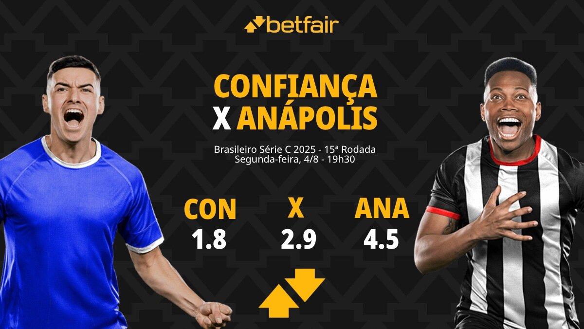 Confiança x Anápolis: palpites, odds, onde assistir ao vivo, escalações e horário