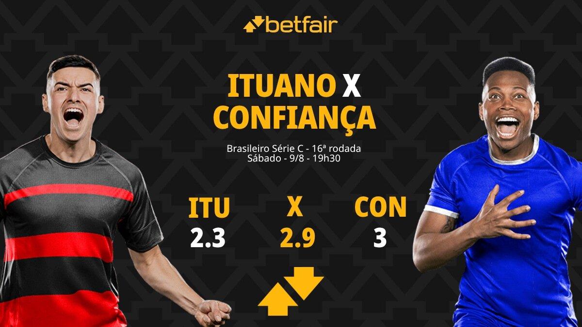 Ituano x Confiança: palpites, odds, onde assistir ao vivo, escalações e horário