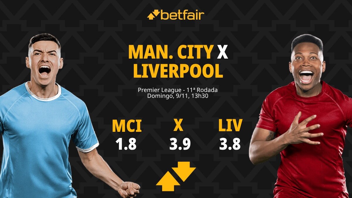 Manchester City x Liverpool - Premier League: palpites, odds ...
