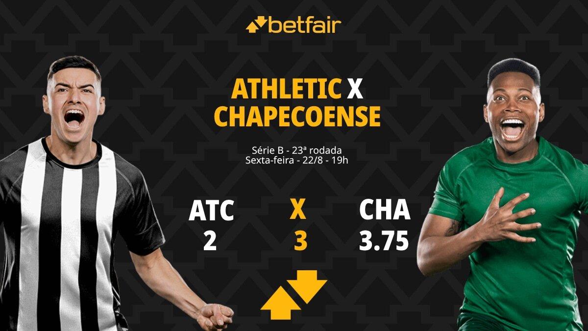 Athletic Club x Chapecoense: palpites, odds, estatísticas, onde assistir ao vivo, escalações e horário