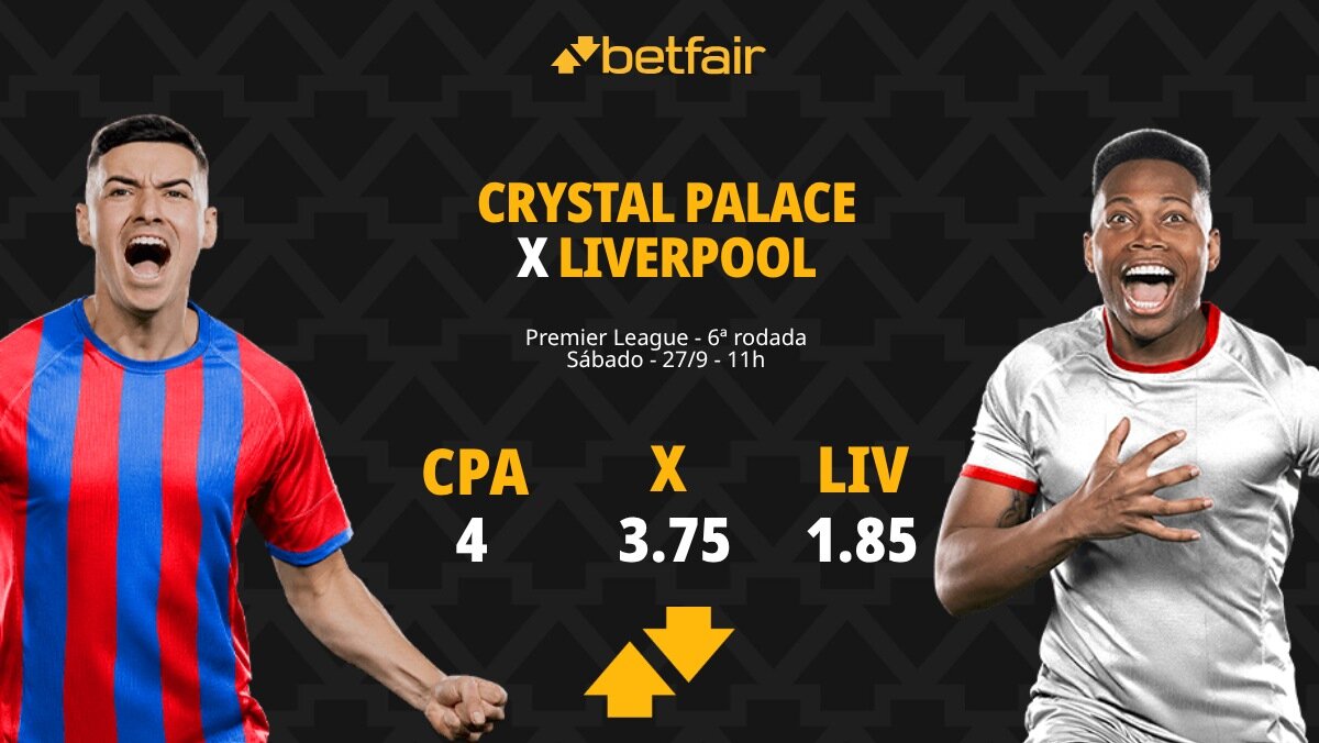 Crystal Palace x Liverpool - Premier League: palpites, odds ...