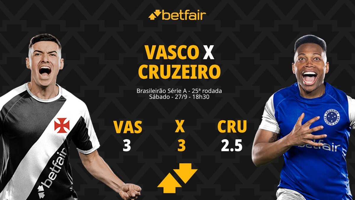 Vasco x Cruzeiro - Brasileirão: palpites, odds, estatísticas, onde ...