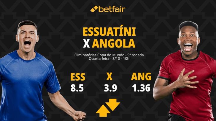 Essuatíni x Angola - Eliminatórias Copa do Mundo: palpites, odds, estatísticas, onde assistir ao vivo, escalações e horário