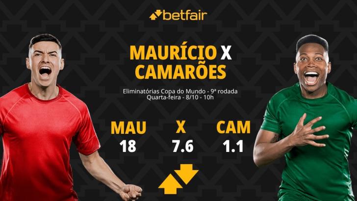Maurício x Camarões - Eliminatórias Copa do Mundo: palpites, odds, estatísticas, onde assistir ao vivo, escalações e horário