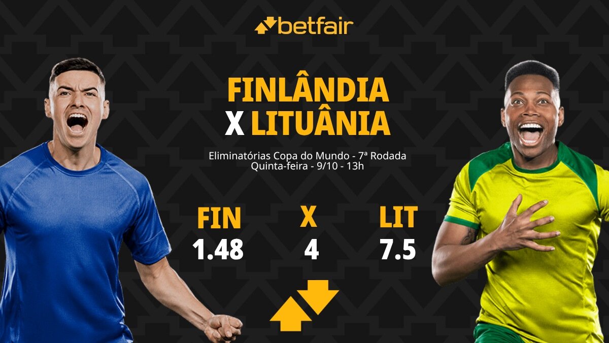 Finlândia x Lituânia - Eliminatórias Copa do Mundo: palpites, odds ...