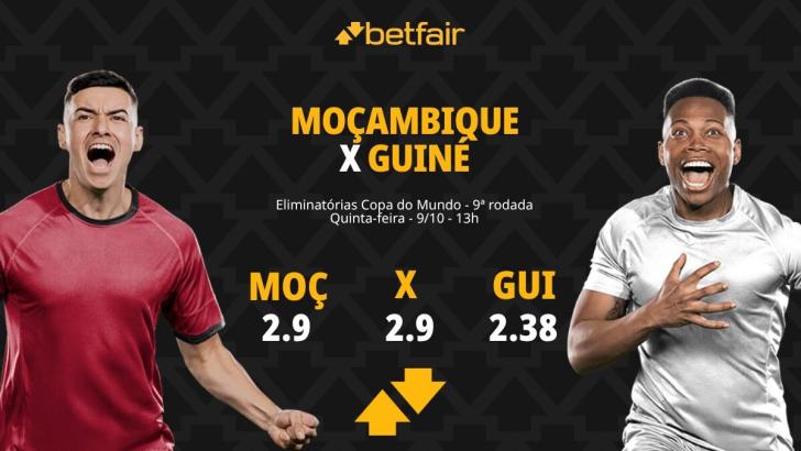 Moçambique x Guiné - Eliminatórias Copa do Mundo: palpites, odds, estatísticas, onde assistir ao vivo, escalações e horário