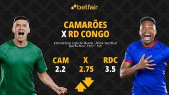 Camarões x RD Congo - Eliminatórias Copa do Mundo: palpites, odds, estatísticas, onde assistir ao vivo, escalações e horário