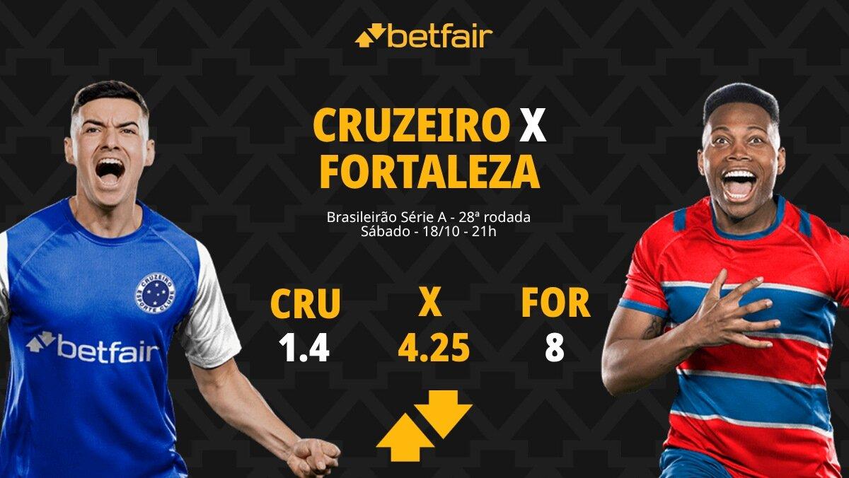 Cruzeiro x Fortaleza - Brasileirão: torcida cabulosa será trunfo por vitória no Mineirão