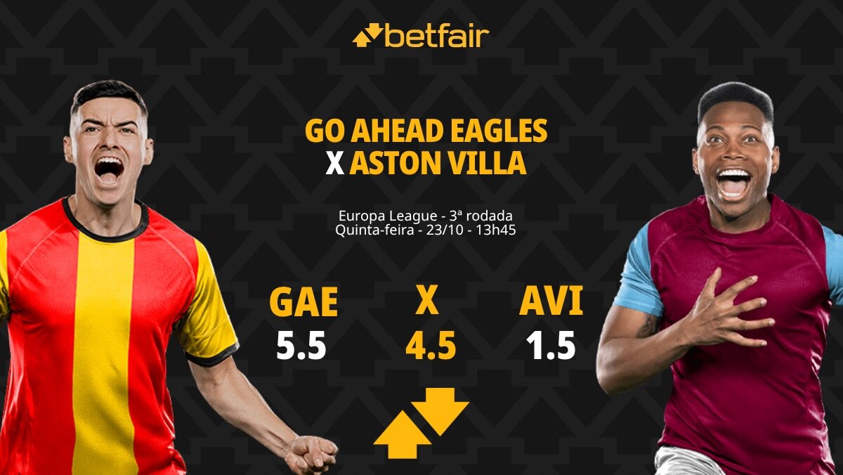 Go Ahead Eagles x Aston Villa - Europa League: palpites, odds ...