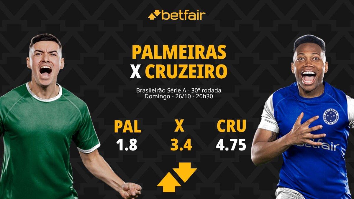 Palmeiras x Cruzeiro - Brasileirão: Raposa quer vitória para esquentar disputa pelo título