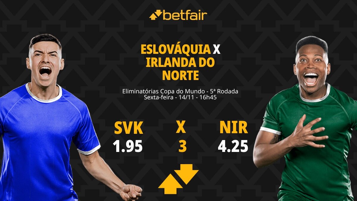 Eslováquia x Irlanda do Norte - Eliminatórias Copa do Mundo: palpites ...
