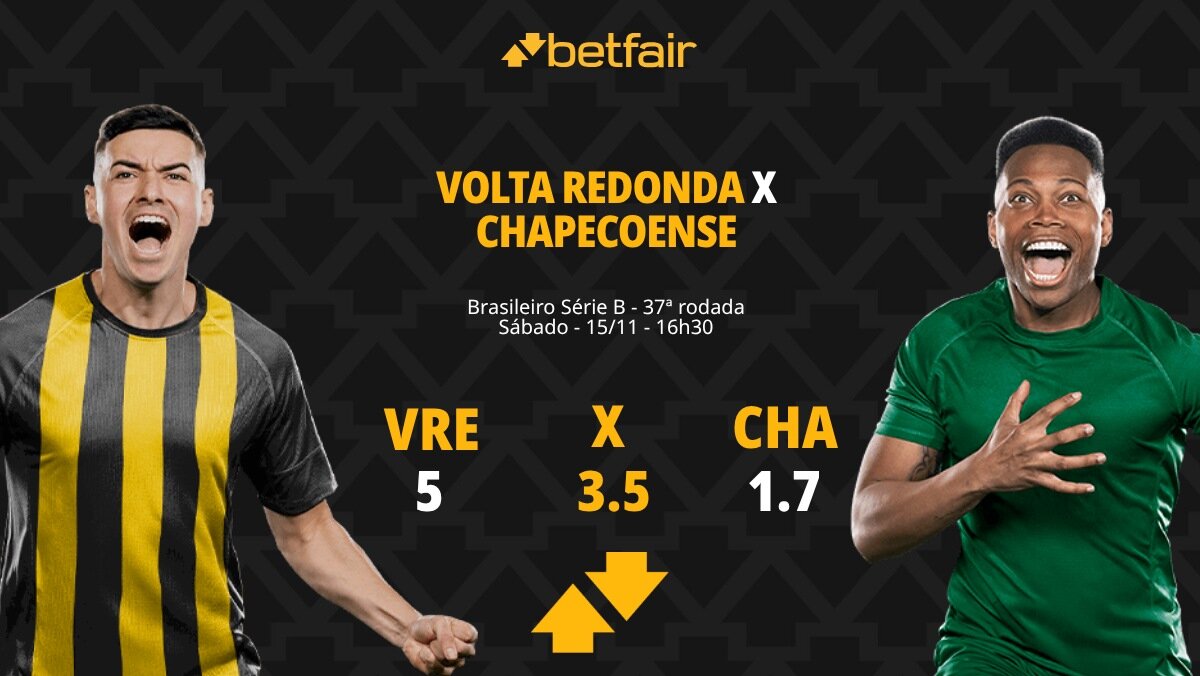 Volta Redonda x Chapecoense - Série B: palpites, odds, estatísticas ...