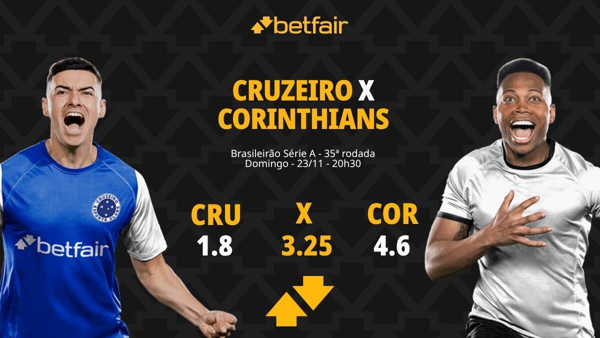 Cruzeiro x Corinthians - Brasileirão: jogão no Mineirão por vaga na Liberta e briga pelo título