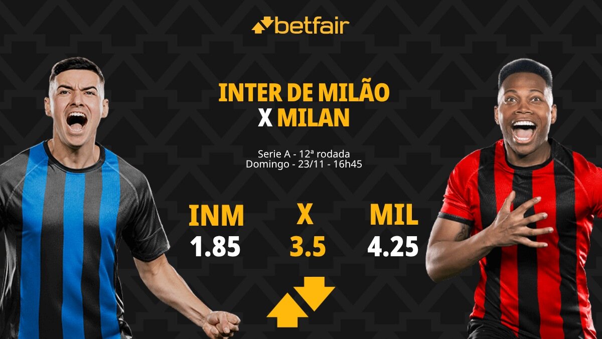 Inter de Milão x Milan - Serie A: palpites, odds, estatísticas, onde ...