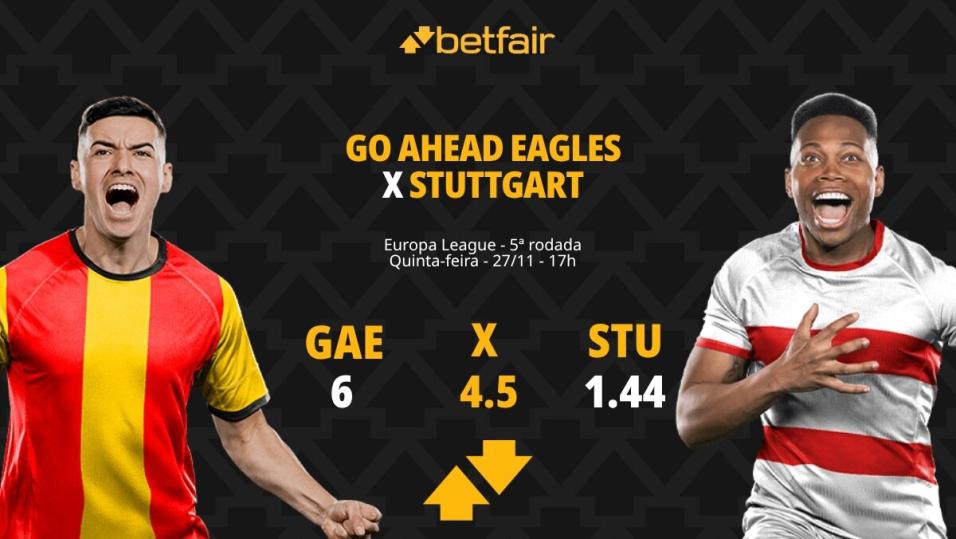 Go Ahead Eagles x Stuttgart - Europa League: palpites, odds ...